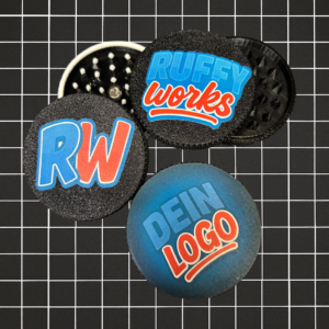 3D-gedruckter Grinder 52 mm – ABS-Carbon – Individuell personalisierbar – Leicht, robust & langlebig – Handmade Grinder