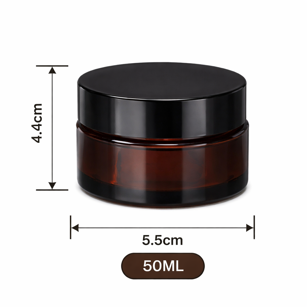 Personalisierter 50 ml UV-Glasbehälter aus Braunglas – Luftdicht & Bedruckt - Image 4