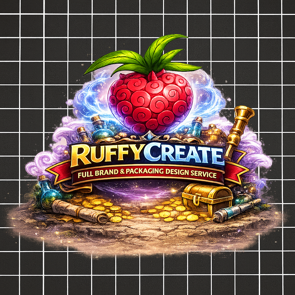 RuffyCreate – Full Brand & Packaging Design Service