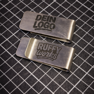 Edelstahl Geldklammer mit personalisierter Gravur
